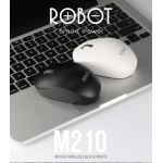 Mouse Wireless Robot M210 White / Black 